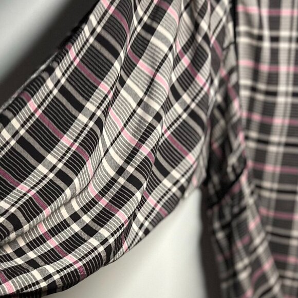 Hatch Maternity The Rose Plaid Flowy Blouse Size 3 - Picture 9 of 12